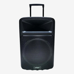 Konzert by Winland 2-Way 500W Powered Portable Rechargeable Trolley Speaker w 2Wireless Mic PA-15MK2