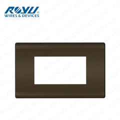 Royu by Winland Easy Installation 2 to 3 Gang Plate Dark Gray Plano Series