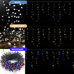 Firefly by Winland Christmas Solar String Lights 8-effects 2.1W 100 Lights 7meters Dark Green Wire