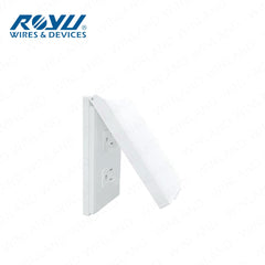 Royu by Winland Wide Series Blank Plate, Plate Cover Slim Type 1-Gang Plate for Universal Outlet