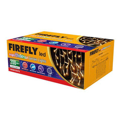Firefly by Winland LED Christmas Curtain Lights Warm White Might Sky 15.5W 200LED 2.7mx0.9m