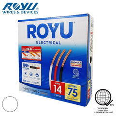 Royu THHN/THWN Stranded Wire 2.0mm² RTN14A Stranded 75 meters Pure Copper 14-AWG
