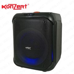 Konzert by Winland 8ON Woofer BT,FM,OTG,MSD,AUX In,Guitar Input, 1 Wireless Mic & & 1 Headworn Mic 1800W PMPO, USB, Bag OTG-8+