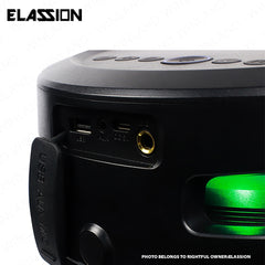 Elassion by Winland 4.1CH Portable Boombox Speaker w Microphone 80W RMS & IPx5 Splashproof ORBIT 360