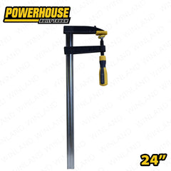 Powerhouse by Winland Industrial Woodwork Heavy Duty Cushion Grip F-Clamp with Rubber Handle