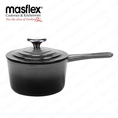 Masflex by Winland 18cm Artisan Saucepan with & made from Enameled Cast Iron Lid SZ-18SP