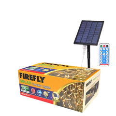 Firefly by Winland Christmas Solar Curtain Lights Warm White 8-effects 400-200 Lights Transparent