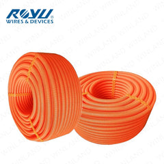 Royu by Winland PVC Electrical Flexible Hose 1/2inch Corrugated Pipe 20-25mm x 100M (Orange)