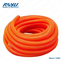 Royu by Winland PVC Electrical Flexible Hose 1/2inch Corrugated Pipe 20-25mm x 100M (Orange)