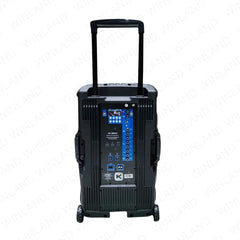 Konzert by Winland 2-Way 500W Powered Portable Rechargeable Trolley Speaker w 2Wireless Mic PA-15MK2