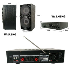 Promac by Winland Home Karaoke System with BT (AV-SU3032BF & SPK-65x2 speaker system) HAS-6532BT