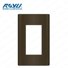 Royu by Winland Easy Installation 2 to 3 Gang Plate Dark Gray Plano Series