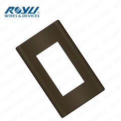 Royu by Winland Easy Installation 2 to 3 Gang Plate Dark Gray Plano Series