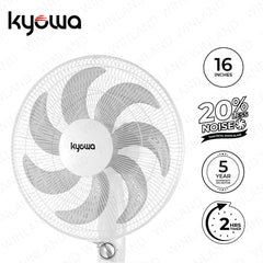 Kyowa by Winland 16 Inches Silent Comfort Electric Fan | Stand Fan 7-Blades Patented Design KW-6720