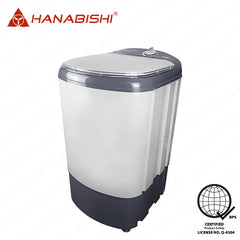 Hanabishi by Winland 8 kgs Capacity Single Tub Spin Dryer with Quiet and Stable Stone Series HSD-80