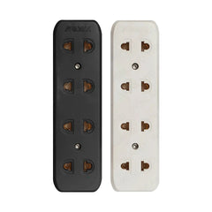 Royu 4-Gang Surface Type Universal Electrical Outlet 10A/250V~ REDOU104 | REDOU104/B