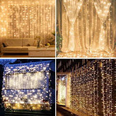 Firefly by Winland LED Christmas Curtain Lights Warm White Might Sky 15.5W 200LED 2.7mx0.9m