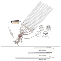 Firefly by Winland 10PCS Meteor Shower Rain Christmas Lights White / Warm White 3W 36x10 LED Lights