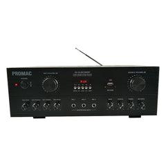 Promac by Winland 3-Way Karaoke Audio System w/ BT (AV-SU8036BF Amplifier & KTV-1047 Speaker System