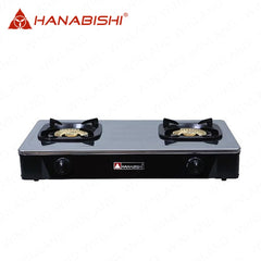 Hanabishi by Winland Double Burner Gas Stove Stainless Steel Body, Energy Efficient GS-2000