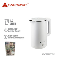 Hanabishi by Winland 1.5Liters Water Heater / Electric Kettle with Pilot Light Indicator HWK-517X