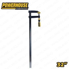 Powerhouse by Winland Industrial Woodwork Heavy Duty Cushion Grip F-Clamp with Rubber Handle
