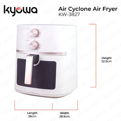 Kyowa by Winland 6.5Liters Air Fryer with Cyclone Technology 8-Preset Modes KW-3827