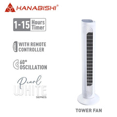 Hanabishi by Winland Tower Fan | Electric Fan 60-degree Oscillation 4 wind Modes 40Watts HTOWF-1600