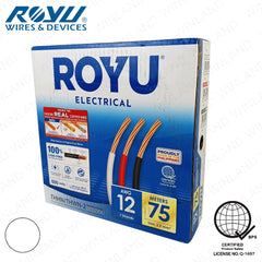 Royu THHN/THWN Stranded Wire 3.5mm² RTN12A Stranded 75 meters Pure Copper 12-AWG