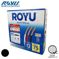 Royu THHN/THWN Stranded Wire 3.5mm² RTN12A Stranded 75 meters Pure Copper 12-AWG