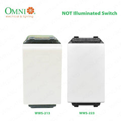 Omni by Winland 1-way & 3-way Switch 16A(250~) Illuminated & Not Illuminated (Wide Series)