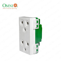 Omni by Winland Duplex Universal Outlet with Ground (16A/250V~) -WWG-402