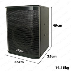 Konzert by Winland 2 x 12inches Active Speaker All-in-one System 5000W PMPO HTZ-122D