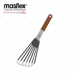 Masflex by Winland Stainless Steel Fish Spatula with Wooden Handle CL-323