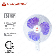 Hanabishi by Winland 16 inch Wall Fan Summer Wind / Electric Fan SUMMERWIND 16WF