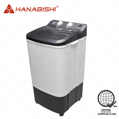 Hanabishi by Winland 6.5 kgs Single Tub Washing Machine HWMD-165GRY / HWMBD-165BLK