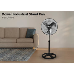Dowell by Winland 18-inch Industrial Stand Fan / Electric Fan 3-Leaf Aluminum Blade 75W IFST-2418AL