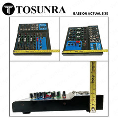 Tosunra by Winland 4-CH Professional Audio Mixer Stereo Live w/ BT USB & Digital Effects TOS-F4-BT