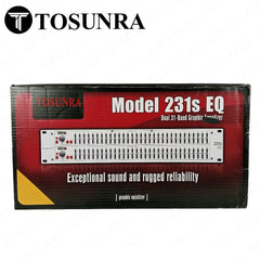 Tosunra by Winland Dual 31 Band Electronic Graphic Equalizer with Dual / Stereo Channels TOS-EQ231S