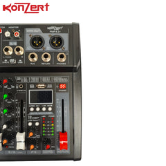 Konzert by Winland PMP-6.2+ 6 CH Portable Mixer,Mic,Line Input,EQ & Effect,USB/Bluetooth,Card,XLR/PL