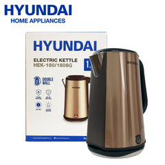 Hyundai by Winland 1.8L Electric Kettle Stainless Steel Inside Pot 1500W - Gold (HEK-180/1808)