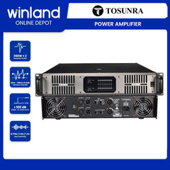 Tosunra by Winland 350W x 2 CH Powerful High-Current Professional Integrated Amplifier 8Ω TOS-BL-600