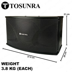 Tosunra by Winland 6inches Professional Speaker Box Audio System with Amplifier TOS-RA-601 W/ AMP