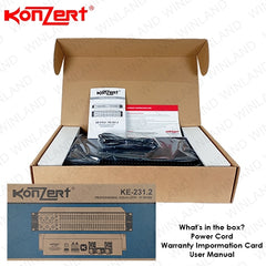 Konzert by Winland 2x31 Band Equalizer-2RU with Subwoofer out (KE-231.2)