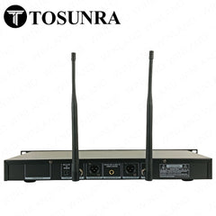 Tosunra by Winland 2-Channel High-Performance Professional UHF Wireless Microphone System TOS-U-688