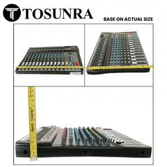 Tosunra by Winland 12-CH Input Professional Audio Mixer w/ XLR, MP3 & Digital Effects TOS-CT120S-USB