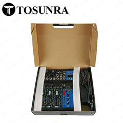 Tosunra by Winland 4-CH Professional Audio Mixer Stereo Live w/ BT USB & Digital Effects TOS-F4-BT