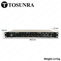 Tosunra by Winland Stereo Pre-amplifier & Karaoke Professional with 2 Microphone Inputs TOS-PA-89