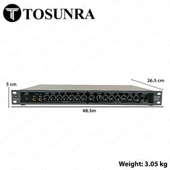 Tosunra by Winland 2/3Way Electronic Crossover with Sub Out, Bluetooth and USB Function TOS-PE-23NB