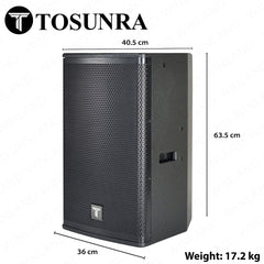 Tosunra by Winland 12in Passive Speaker Box System Audio Sound (SOLD PER PIECE) 600W / 8Ω TOS-PN-912